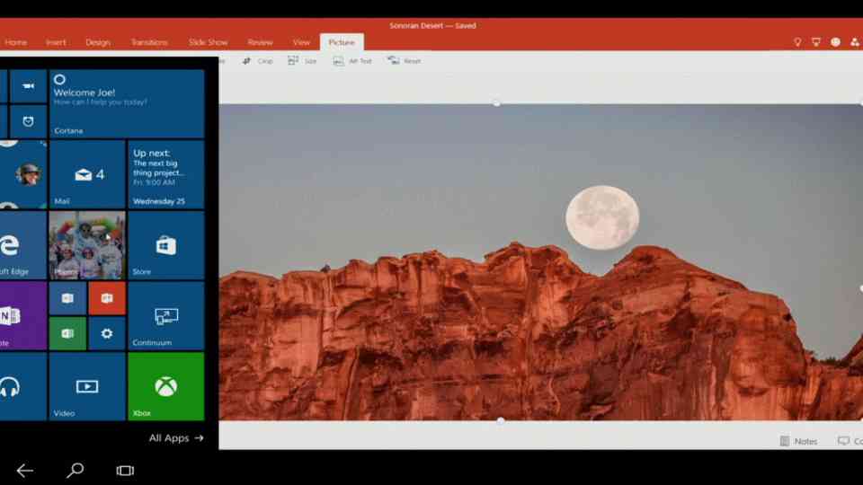 Le bureau complet de Windows 10 fonctionnera sur les nouveaux smartphones